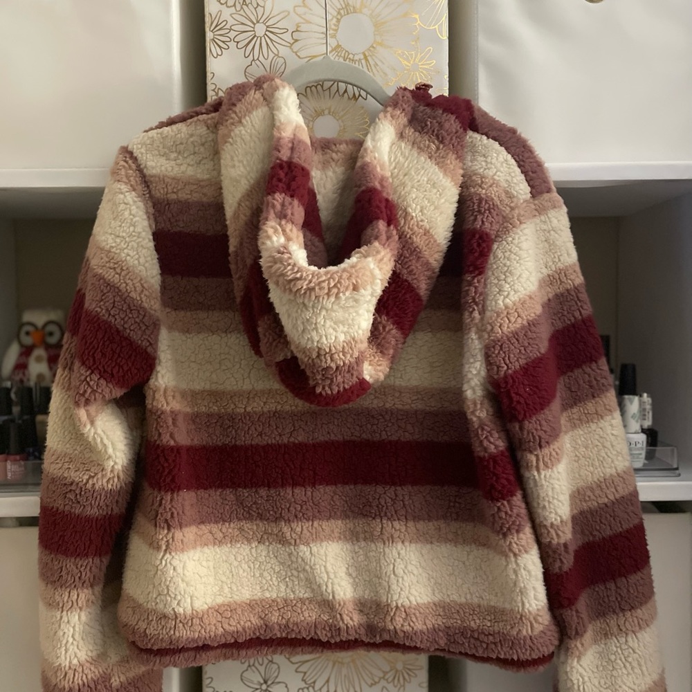 Ashley by 26 International Sherpa Teddy Fleece Jacket in size Medium